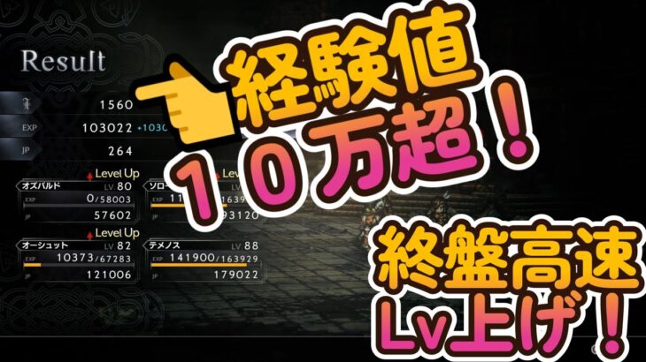 【オクトパストラベラー２】【オクトラ２　Lv上げ】【Lv上げの効率的なやり方】【アルロンド、宝のにおい、幸せのブローチ】