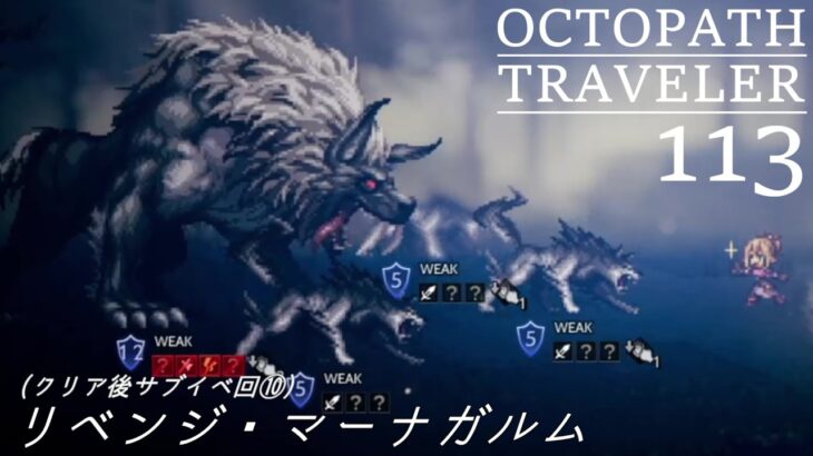 [蛸113]リベンジ・マーナガルム(サブイベ回⑩)－ オクトラ初見実況/ octopath traveler FirstPlaythrough 113 ※ネタバレ注意/Spoiler Alart