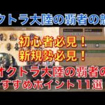 【オクトラ大陸の覇者】新規勢必見！オクトラ大陸の覇者のおすすめポイント11選！