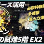 【オクトラ大陸の覇者ver3.8.10】 剣士の試煉5階　EX2　4ターン（運要素有り、星6ラース活用）