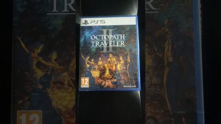 Octopath Traveller II unboxing Nintendo switch with song main theme.