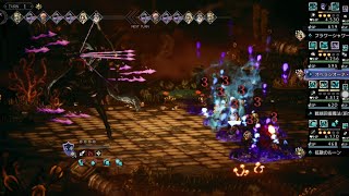 【オクトラ大陸の覇者】リスクエネミー畏形の射災 初回撃破 星5無凸配布アクセのみ （ver4.1.00）