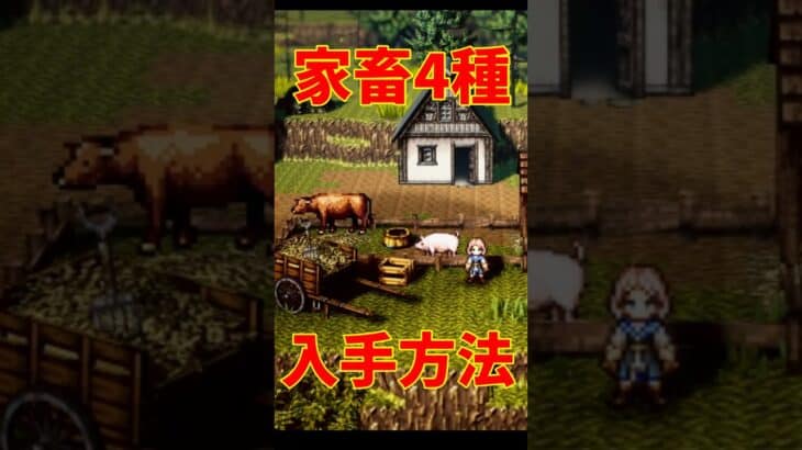 【オクトラ0】タウン家畜 全4種解説