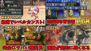総集編その③。お得なレベル上げ・青宝箱・ヤバい種・シンボルエネミー対策です。【オクトパストラベラー0】【naotin】