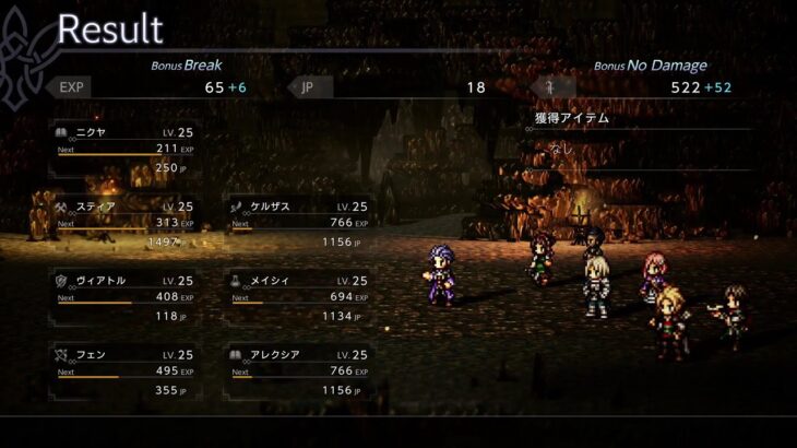 ［ネタバレ注意］44歳肉屋のオクトパストラベラー0 短時間レベル上げと探索