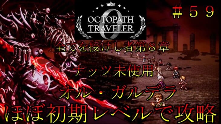 オクトパストラベラー０　ほぼ初期レベルで攻略part５９　全てを授けし者８章　オル・ガルデラ　虚空分かつ腕　血獄の魔槍　オクトラ０