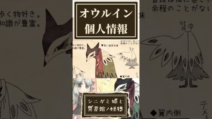 オウルインの個人情報を確認する奴【シニガミ姫と異書館ノ怪物】【ネタバレあり】#shorts