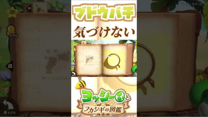 ブドウバチの気づけなかった調査【ヨッシーとフカシギの図鑑】【ネタバレあり】#shorts