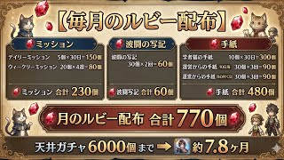 【完全保存版】オクトラ大陸の覇者で毎月もらえるルビーの配布量をまとめて解説！すべて理解しておこう！