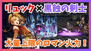 リュック×黒蝕の剣士 大量上限サポートによるロマン火力を実戦！まさかの1行動で◯◯万ダメージ超え【オクトパストラベラー大陸の覇者】