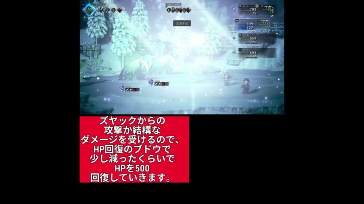 #オクトラ0　装備なしの強敵戦　4