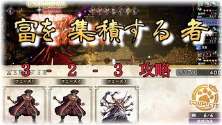 〈オクトラ大陸の覇者〉波闘【富を集積する者】レベル100 / 3-2-3攻略 ※アクセ補足説明欄 オクトパストラベラー　